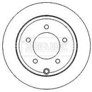 Borg & Beck Brake Disc Pair Part No -BBD4819