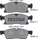 Textar Brake Pad Set - 2519002