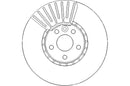Disctech Brake Disc - Fits Volvo - ABD3108 - Front Axle
