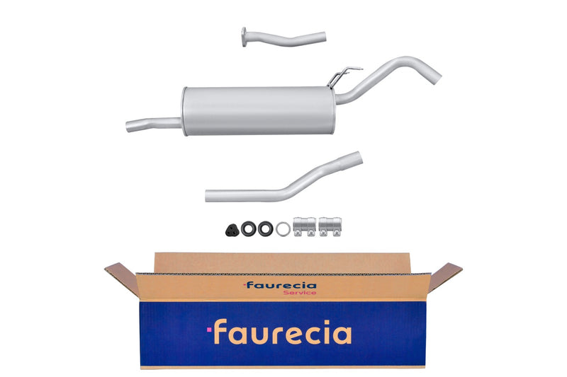 FAURECIA 8LD 366 036-141 Rear Muffler - Easy2Fit® Kit - fits VW POLO CLASSIC (86C, 80)