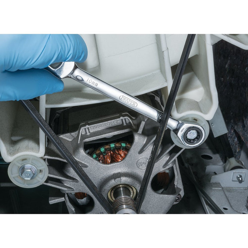 Draper HI-TORQ Metric Ratchet Combination Spanner Set (7 Piece)