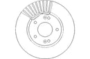 Disctech Brake Disc - Fits Hyundai, Peugeot - ABD2617 - Front Axle