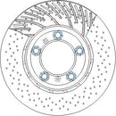 Disctech Brake Disc - Fits Porsche - ABD4002 - Front Axle Right