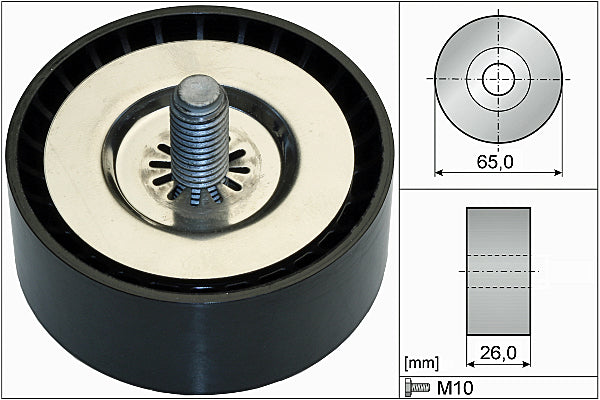 INA Deflection/Guide Pulley - V-Ribbed Belt - Part No - 532073610