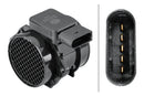 HELLA 8ET 358 095-391 Air Mass Sensor - 4-pin connector - Bolted