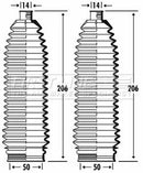 First Line Steering Gaiter Kit Part No -FSG3385
