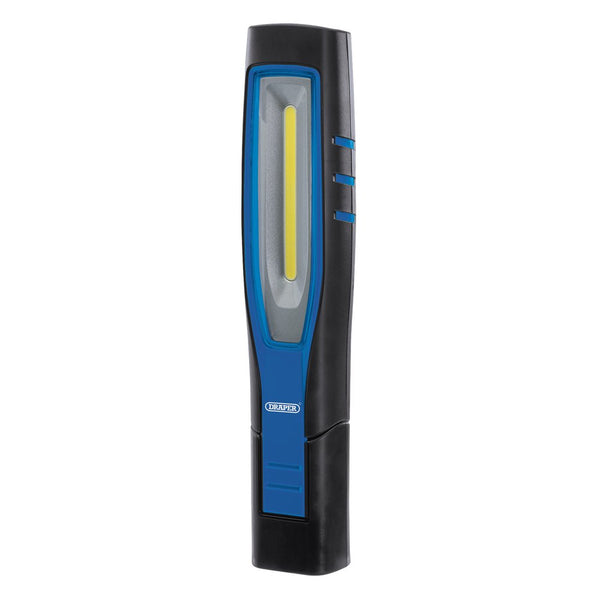 COB/SMD LED Rechargeable Inspection Lamp - 10W - 1 -000 Lumens - Blue - 1 x USB Cable - 1 x Charger