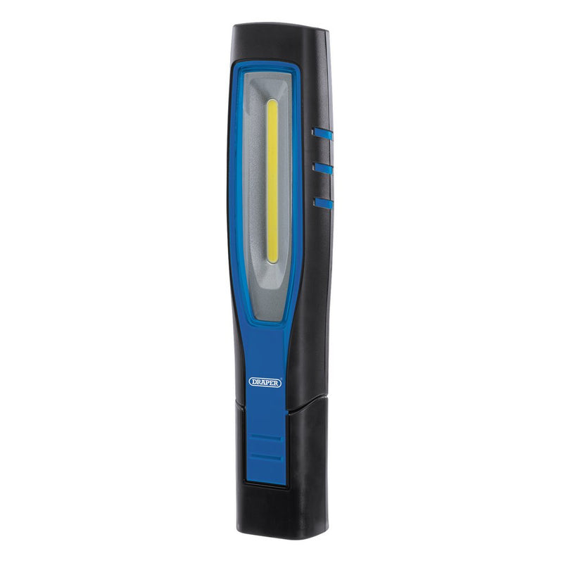 COB/SMD LED Rechargeable Inspection Lamp - 10W - 1 -000 Lumens - Blue - 1 x USB Cable - 1 x Charger