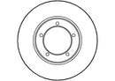 Disctech Brake Disc - Fits Daihatsu, Fiat - ABD3474 - Front Axle