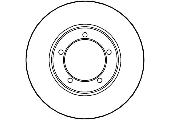 Disctech Brake Disc - Fits Daihatsu, Fiat - ABD3474 - Front Axle