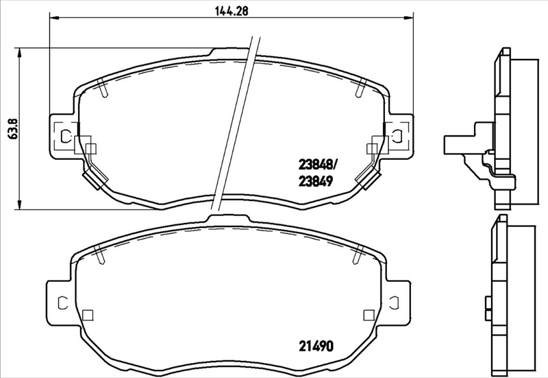 Brembo Brake Pad Set - P83037
