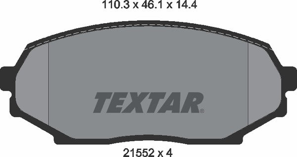 Textar Brake Pad Set - 2155202
