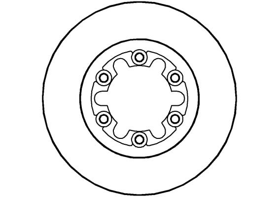 Disctech Brake Disc - Fits Seat - ABD2707 - Front Axle