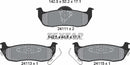 Textar Brake Pad Set - 2411102