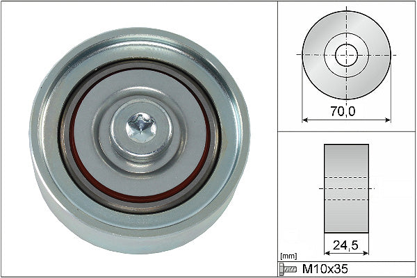 INA Deflection/Guide Pulley - V-Ribbed Belt - Part No - 532058310