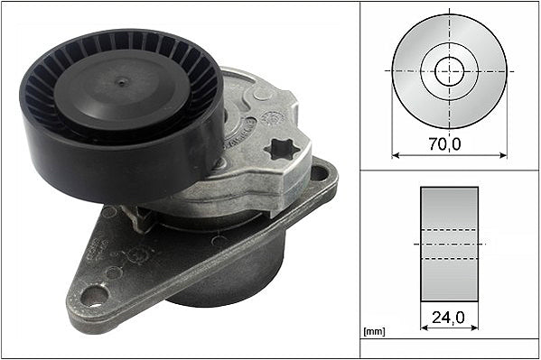 INA Tensioner Lever - V-Ribbed Belt - Part No - 534010310