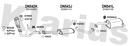 Klarius DN542K - Centre Pipe  - Fits Nissan Micra 1.0i,1.2i