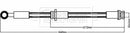Borg & Beck Brake Hose Part No -BBH8326