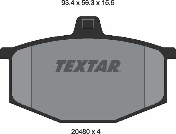 Textar Brake Pad Set - 2048002