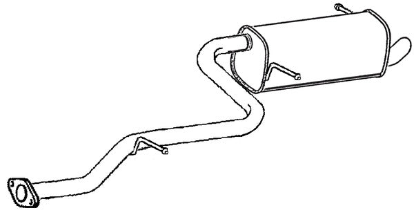 Klarius TY904H - Box With Tail Pipe  - Fits Toyota Auris 1.8 Hybrid