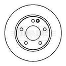 Borg & Beck Brake Disc Pair Part No -BBD4109