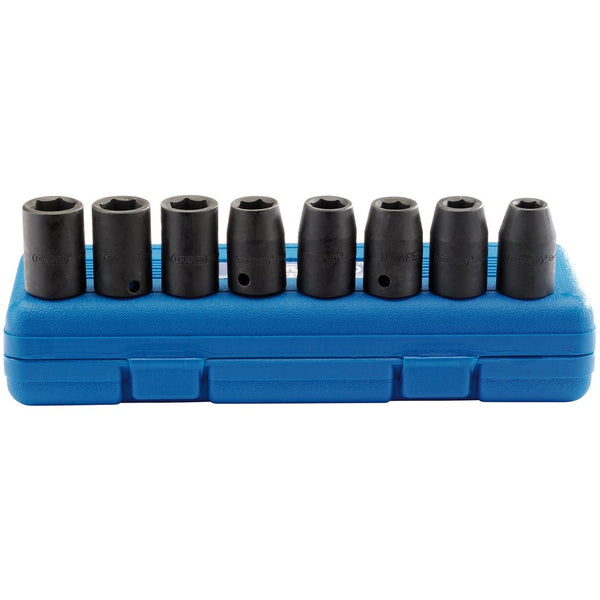 Metric Impact Socket Set, 3/8" Sq Dr (8 Piece)