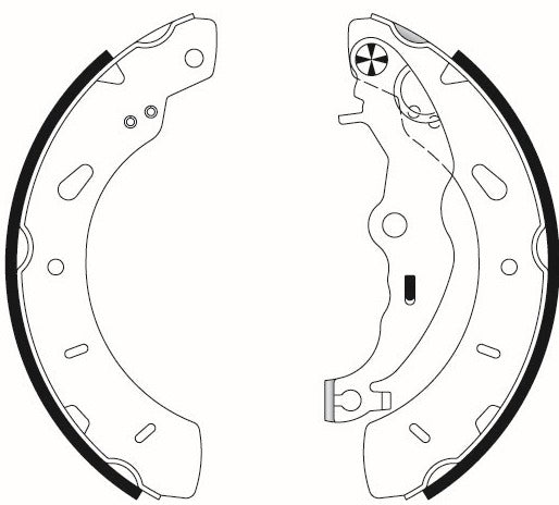 Mintex Brake Shoes fits -Ford MFR727 (also fits other vehicles)