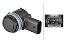 HELLA 6PX 358 270-491 Sensor, parking distance control - 3-pin connector - mounting