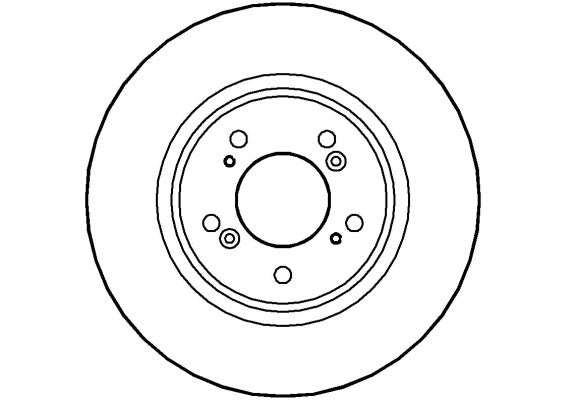 Disctech Brake Disc - Fits Honda, Nissan - ABD2774 - Front Axle