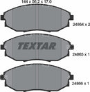 Textar Brake Pad Set - 2486401