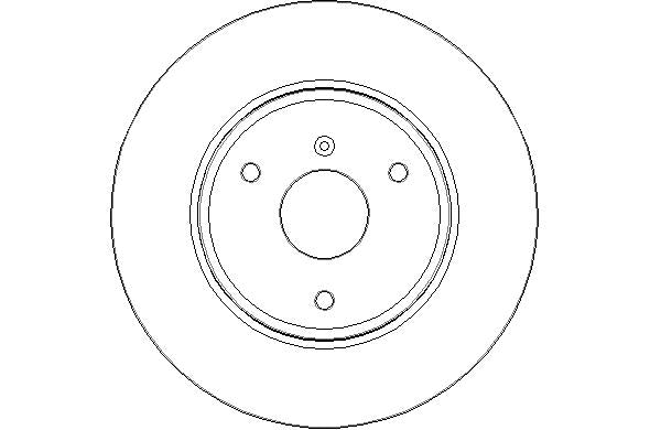 Disctech Brake Disc - Fits Renault, Smart - ABD3047 - Front Axle