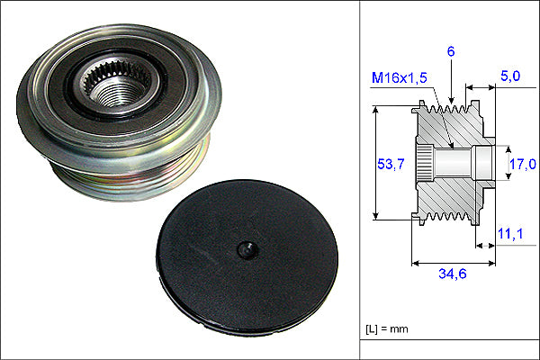 INA Alternator Freewheel Clutch - Part No - 535012510