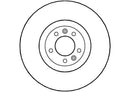 Disctech Brake Disc - Fits Citroën, Land rover - ABD2882 - Front Axle