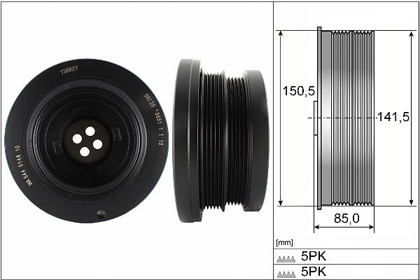 INA Belt Pulley Crankshaft Part No - 544014810