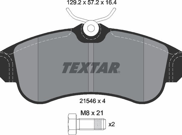 Nissan, Brake Pad Set - Textar 2154601