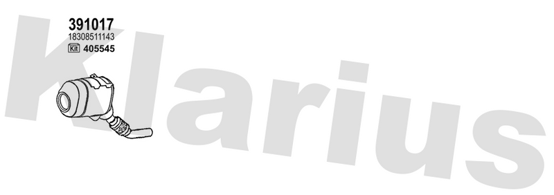 Klarius 391017 - Catalyst & Dpf Combined  - Fits BMW 320 3.0i