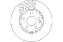 Disctech Brake Disc - Fits Hyundai, Infiniti - ABD3055 - Front Axle