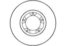 Disctech Brake Disc - Fits Seat, Toyota - ABD3469 - Front Axle