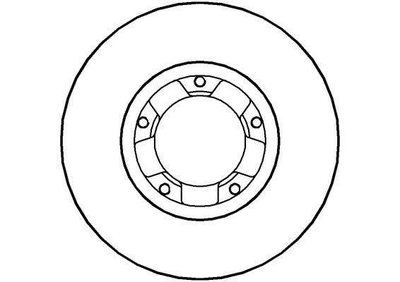 Disctech Brake Disc - Fits Seat, Toyota - ABD3469 - Front Axle