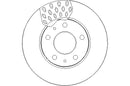 Disctech Brake Disc - Fits Citroën - ABD2987 - Front Axle