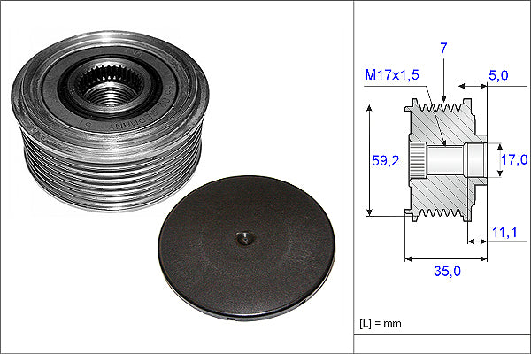 INA Alternator Freewheel Clutch - Part No - 535008710