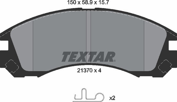 Textar Brake Pad Set - 2137001