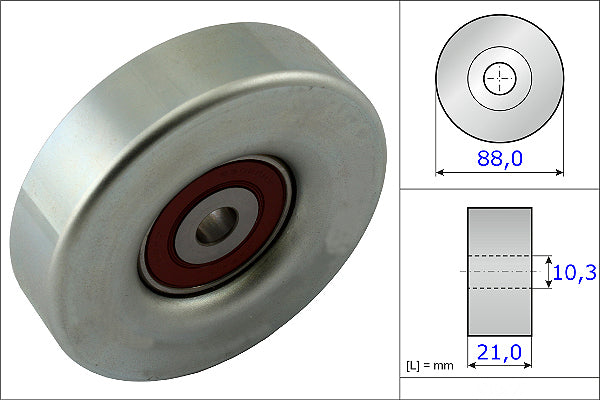 INA Deflection/Guide Pulley - V-Ribbed Belt - Part No - 532061810