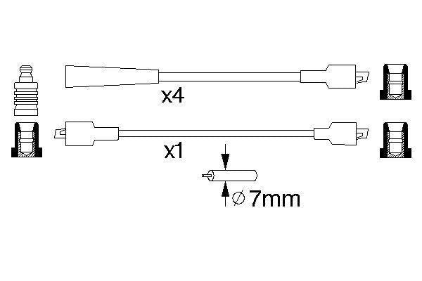 Bosch Ignition Lead Part No - 0986356741
