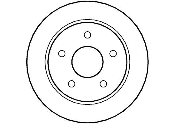Disctech Brake Disc - Fits Ford, Mercedes-benz - ABD2672 - Rear Axle