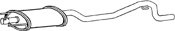 Klarius SB123C - Box With Centre Pipe  - Fits Saab 9-3 1.9TiD