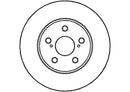 Disctech Brake Disc - Fits Renault, Toyota - ABD2796 - Front Axle