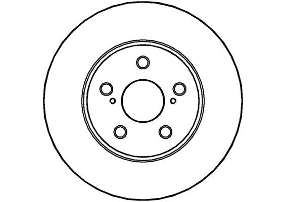 Disctech Brake Disc - Fits Renault, Toyota - ABD2796 - Front Axle