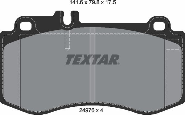 Textar Brake Pad Set - 2497601