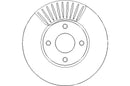 Disctech Brake Disc - Fits Ford, Mazda - ABD3232 - Front Axle
